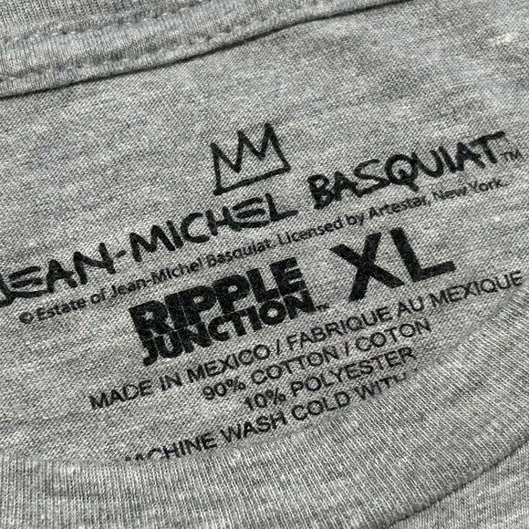 Jean Michel Basquit Dinosaur Print Gray Men’s Size XL - Picture 3 of 4